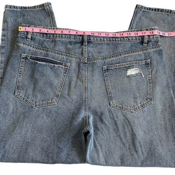 AFRM Distressed Button Fly Jeans - Picture 5 of 10